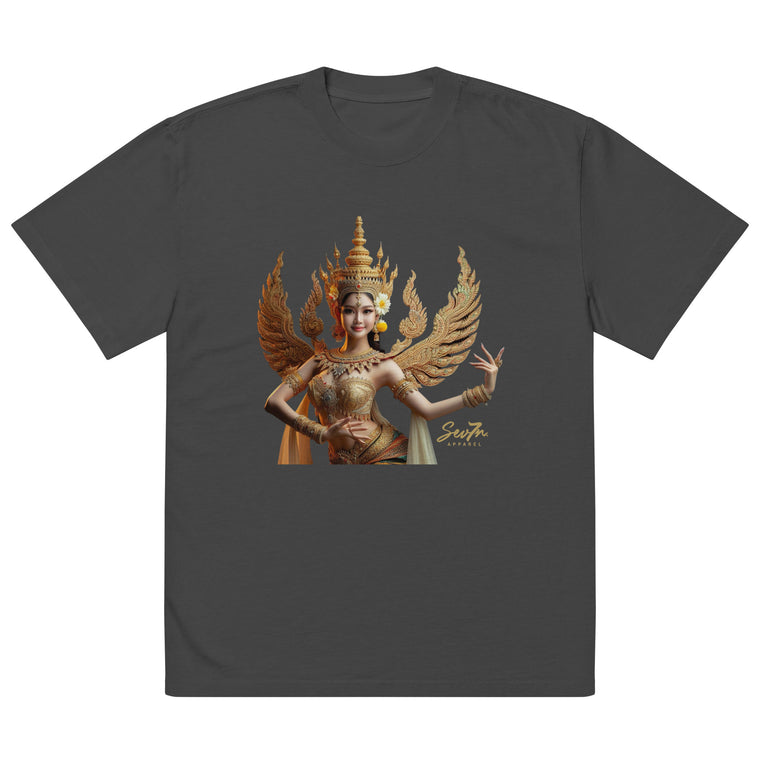 Gold Wings Oversized faded t-shirt