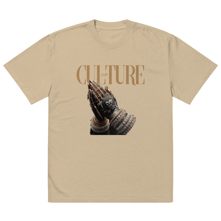Culture Praying Hands Oversized T-shirt