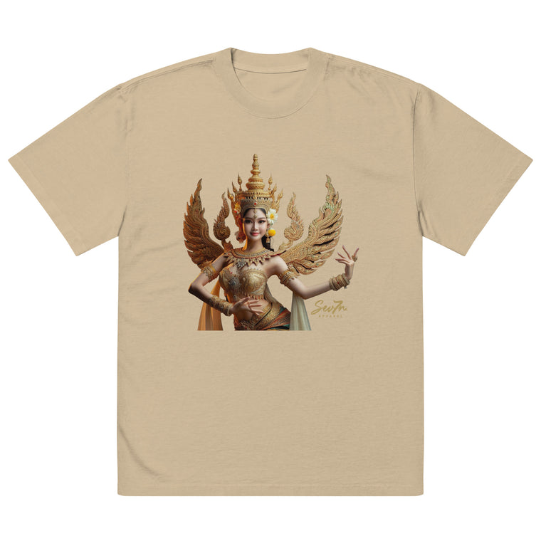 Gold Wings Oversized faded t-shirt