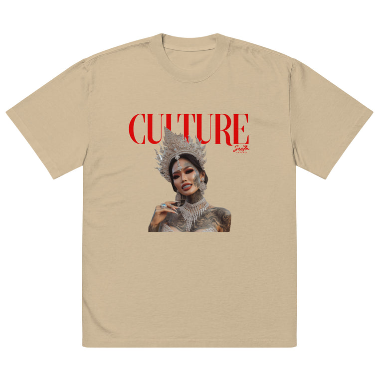 Culture Queen Oversized faded t-shirt